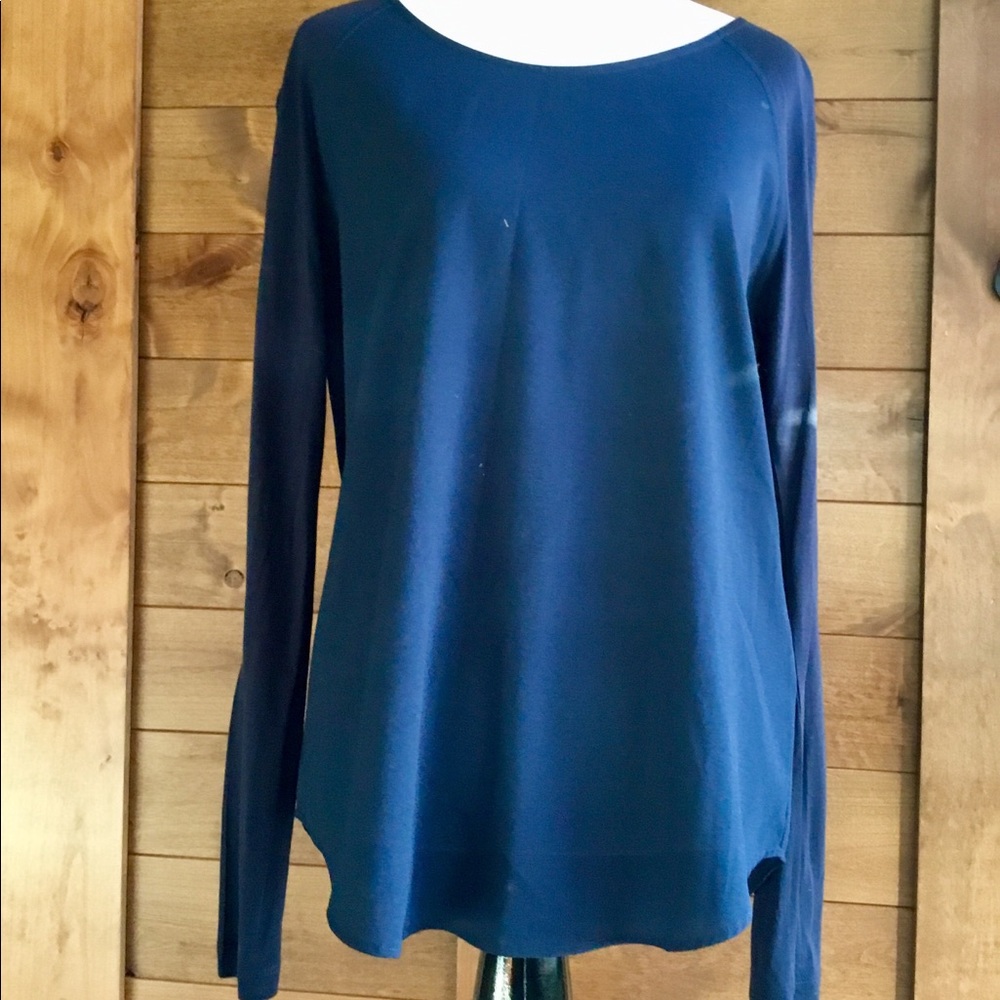 French Connection Polly Plains Long Sleeve Top - Picture 1 of 3